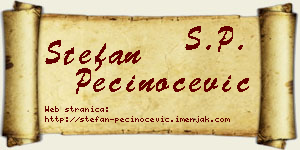 Stefan Pečinoćević vizit kartica